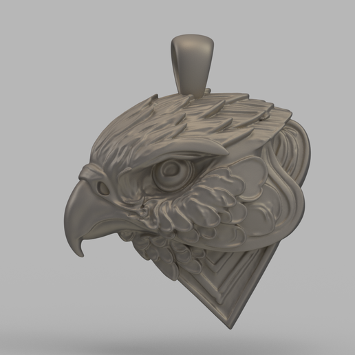 Hawk Head Pendant - Fierce & Stylish Bird of Prey Design