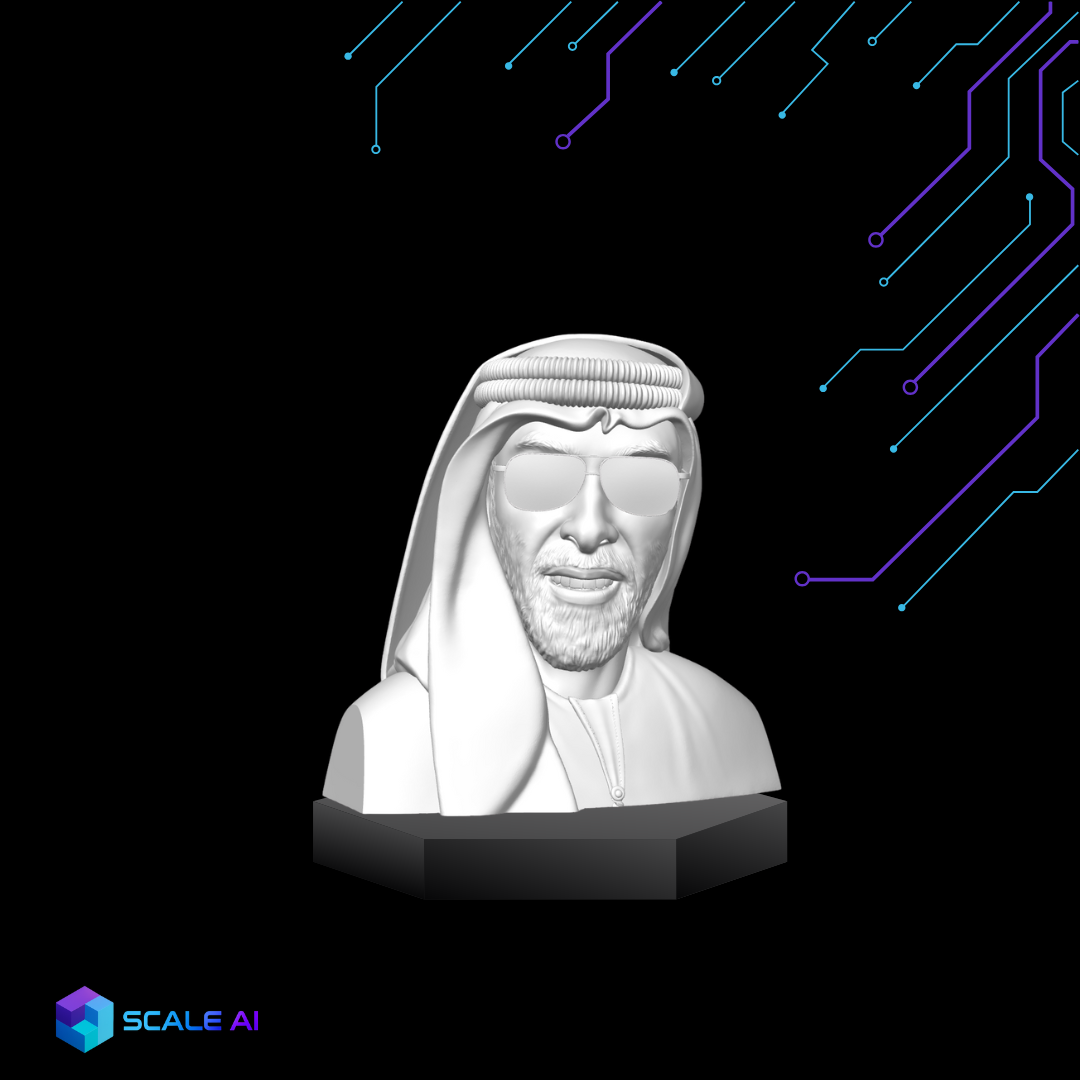 مجسم الشيخ طحنون بن زايد