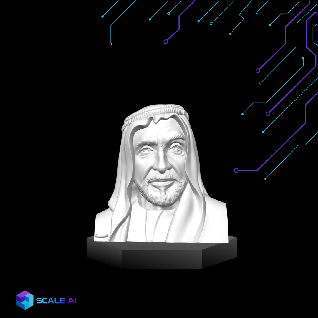 مجسم الشيخ زايد كبير