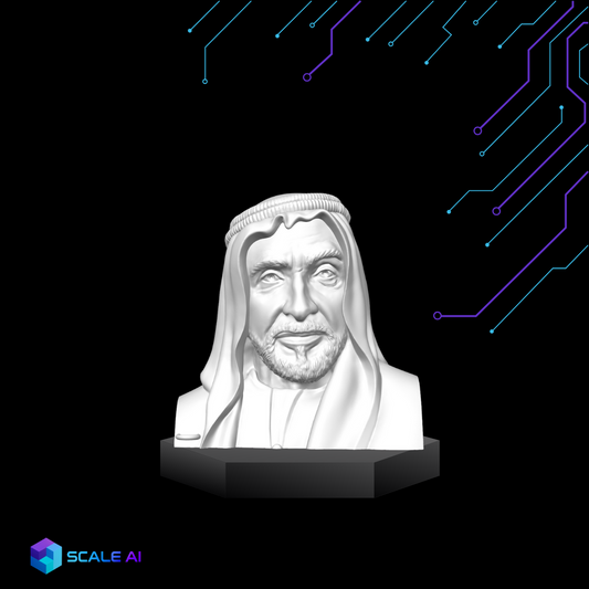 مجسم الشيخ زايد كبير