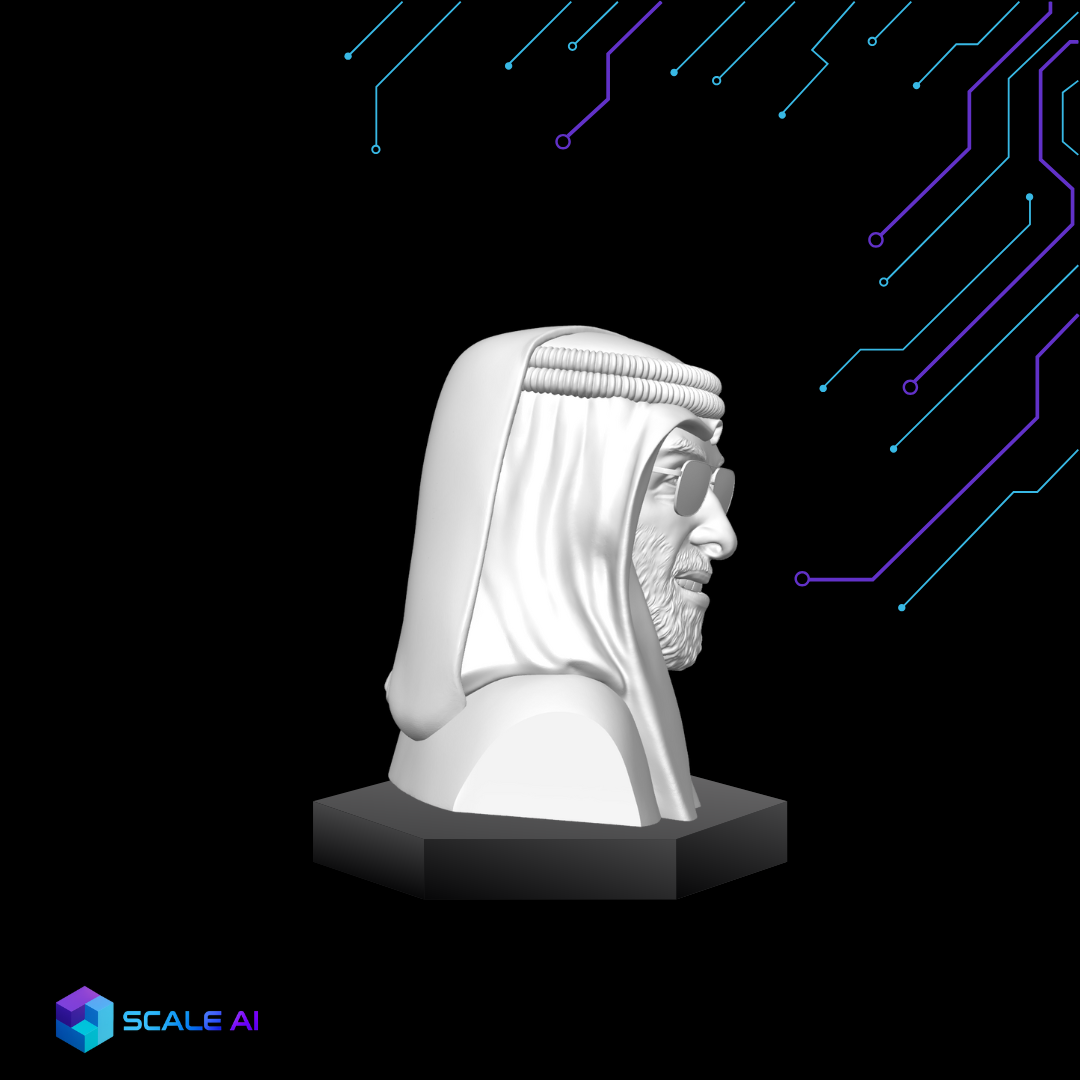 مجسم الشيخ طحنون بن زايد