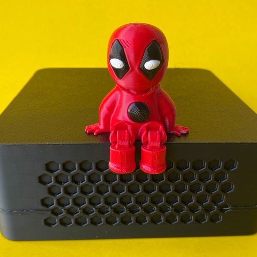 Articulated Baby Deadpool, Mini Flexi Print In Place Separated Parts