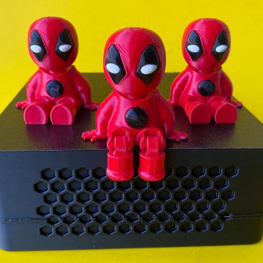 Articulated Baby Deadpool, Mini Flexi Print In Place Separated Parts