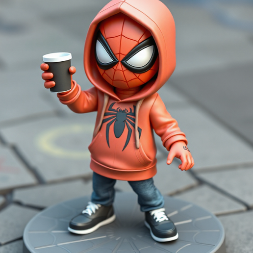Chibi Spider-Man Urban Style