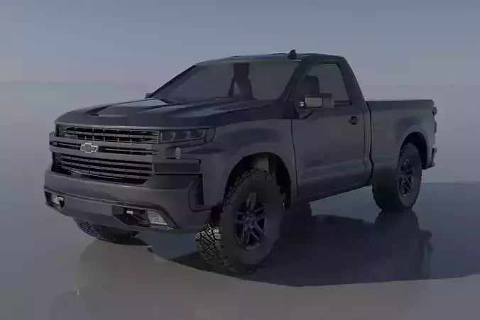Chevrolet Silverado 1500 Regular Cab 2022 3D print model