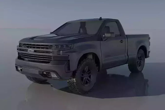 Chevrolet Silverado 1500 Regular Cab 2022 3D print model