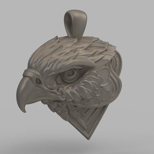 Hawk Head Pendant - Fierce & Stylish Bird of Prey Design