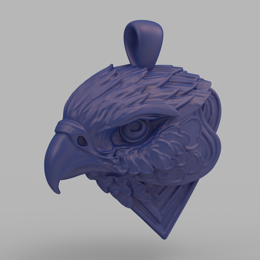 Hawk Head Pendant - Fierce & Stylish Bird of Prey Design