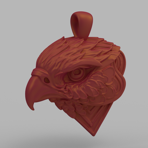 Hawk Head Pendant - Fierce & Stylish Bird of Prey Design