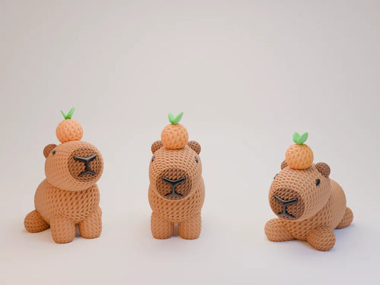 Adorable Lucky Capybara Trio