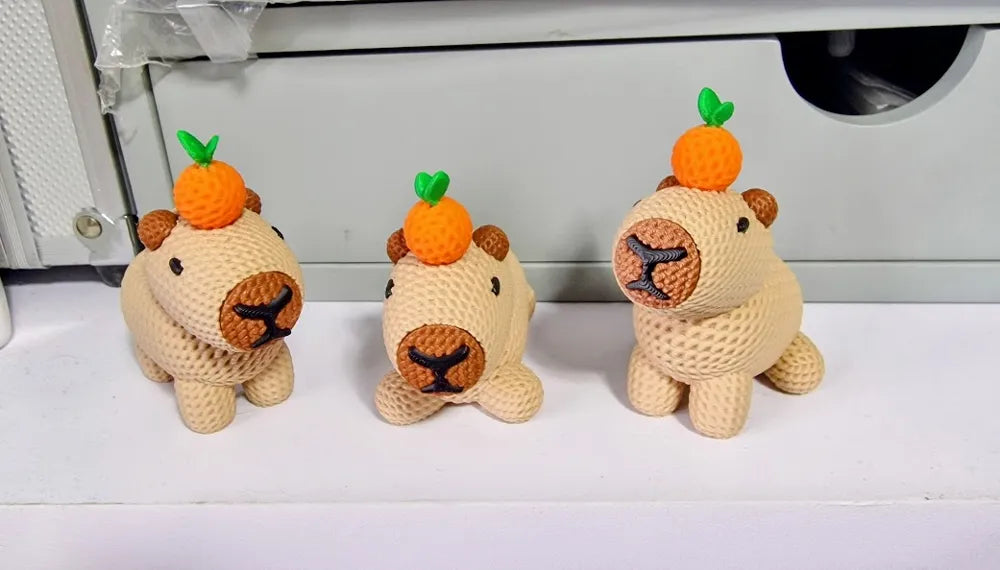 Adorable Lucky Capybara Trio