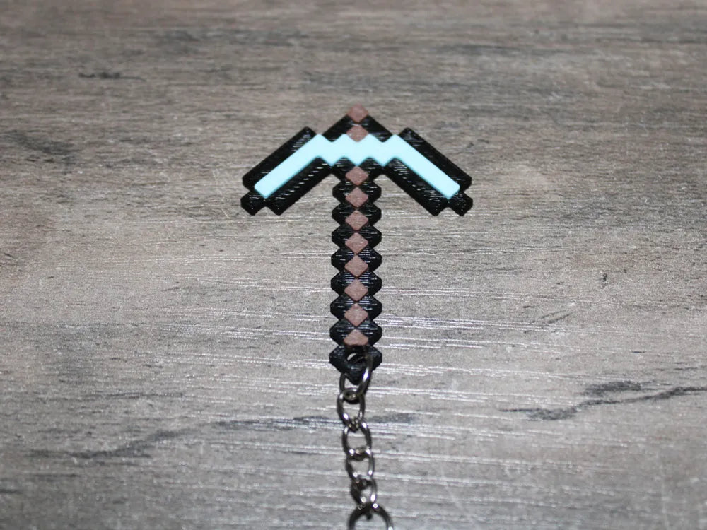 Minecraft Sword Pickaxe Keychain Collection