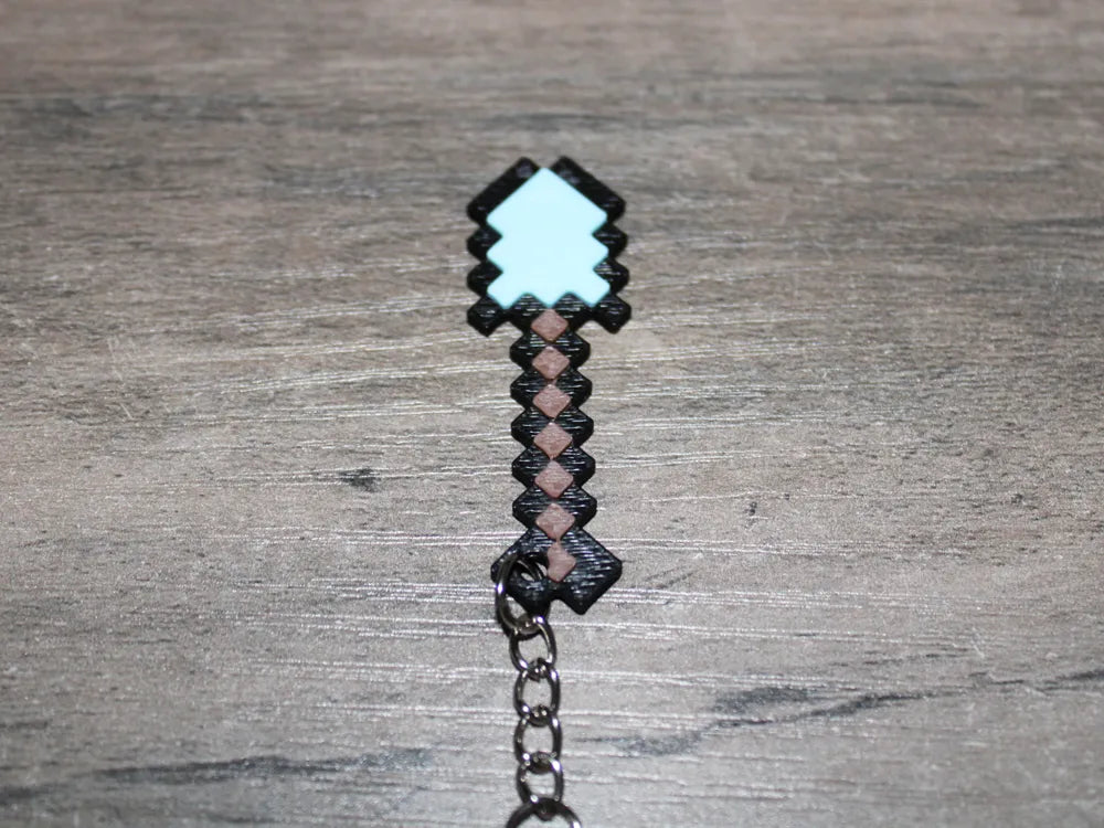 Minecraft Sword Pickaxe Keychain Collection