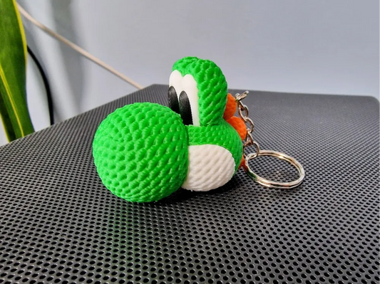 Crochet style Yoshi (ヨッシー Yosshī) Keyring by NaraaPrints MakerWorld: Download Free 3D Models