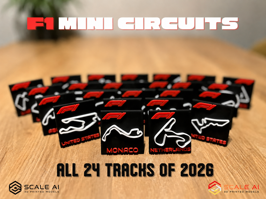 F1 Formula One 2026 Mini Circuits / Tracks 3D