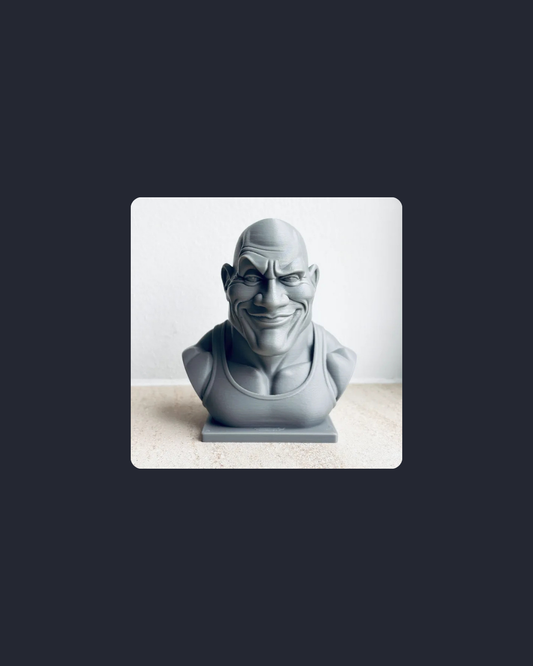 The Rock - Bust Sculpture