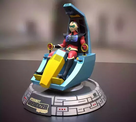 Actarus in the cockpit 3D print model