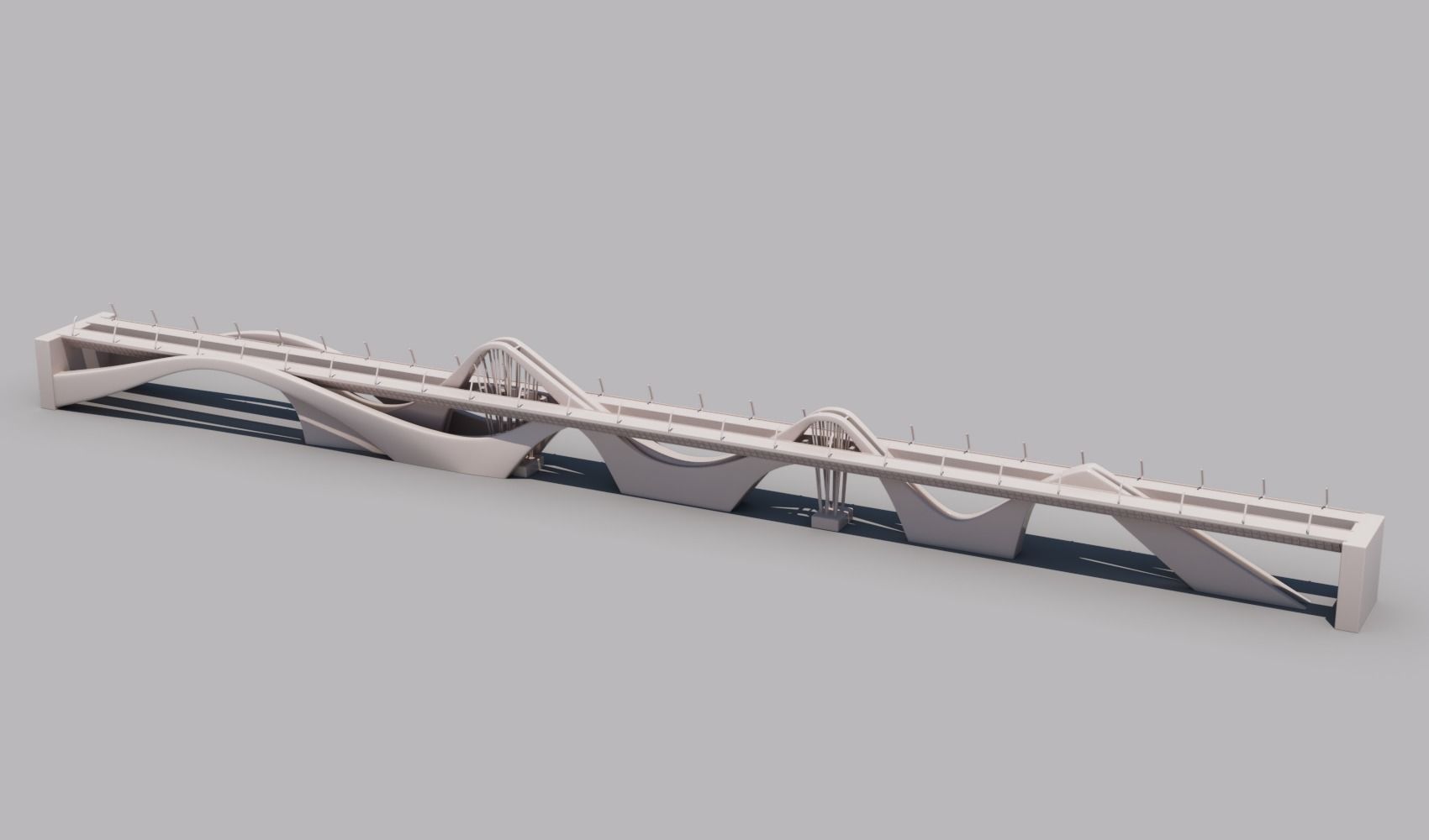 Sheikh Zayed Bridge 3D Frame